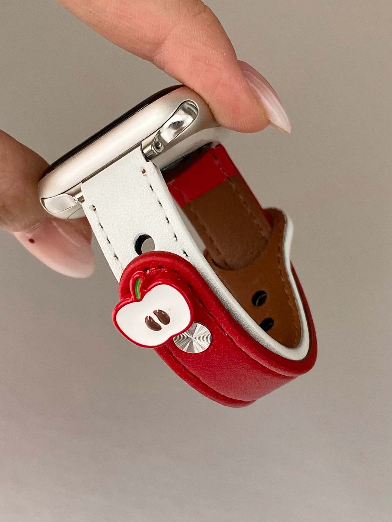 ممتاز حلقة جلدية Correa لساعة أبل الفرقة لطيف سلسلة الترا 11/10/9/8/7/6 38 مللي متر 40 مللي متر 41 مللي متر 42 مللي متر 44 مللي متر 45 مللي متر 46 مللي متر 49 مللي متر حزام