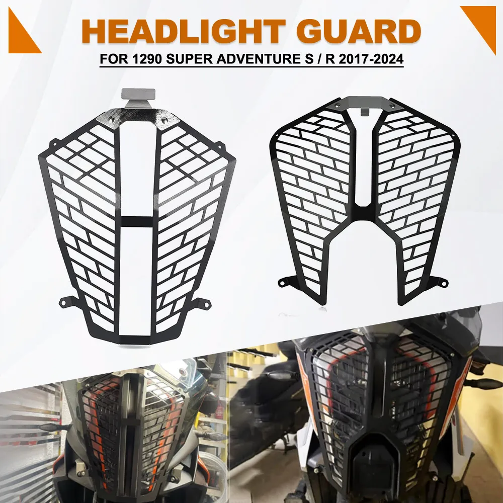 Motocycle FOR 1290 SUPER ADVENTURE S / R 2017-2021-2022-2023-2024 Headlight Protector Cover Grill Grille Lamp Light Protection
