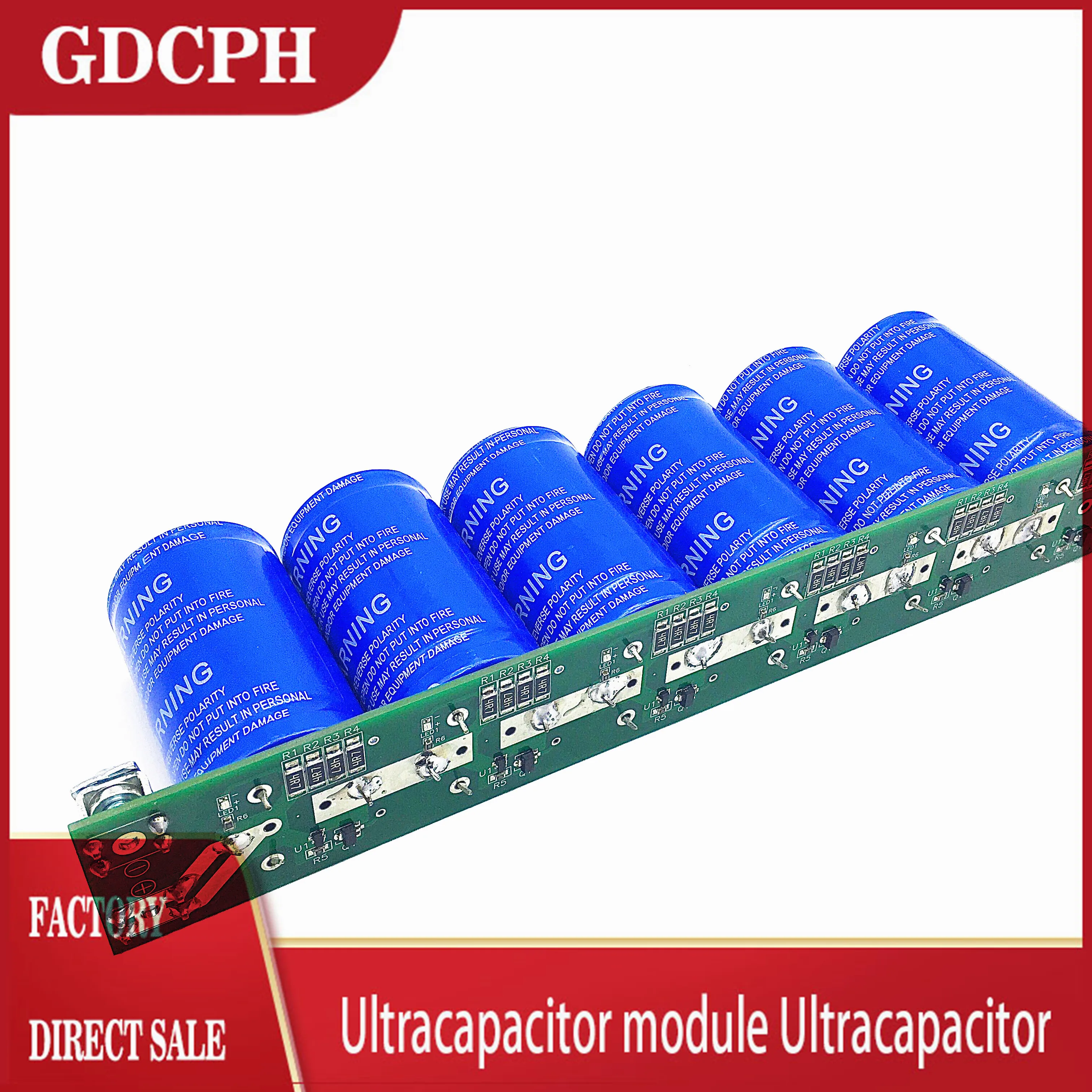 

Farra capacitor 2.7V500F 6 PCS/set Supercapacitor 16V83F auto capacitor with protection plate screw pins