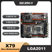 SEJISHI X79 Motherboard Dual placa mae CPU LGA 2011 E-ATX SATA PCI-E M.2 SSD Mother Panel Support Intel Xeon Gaming Mainboard