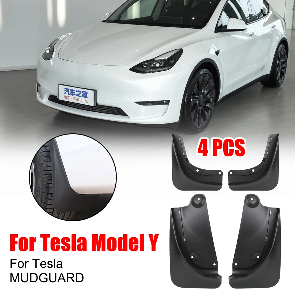 

4 шт./комплект, задние брызговики Tesla
