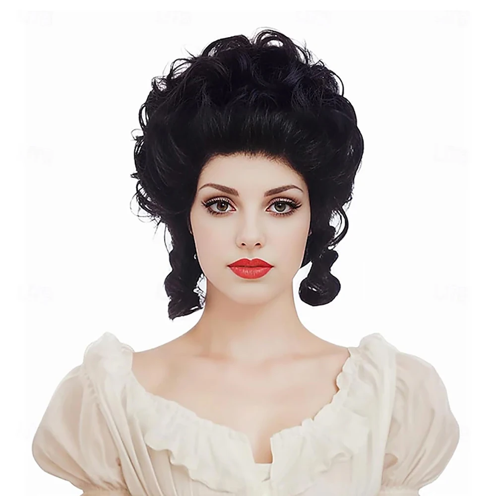 Synthetic Hair Short Curly Purple Wig Big Bouffant Beehive Wigs for Women 70s 80s Costume or Halloween Vintage Cosplay Party image 5
