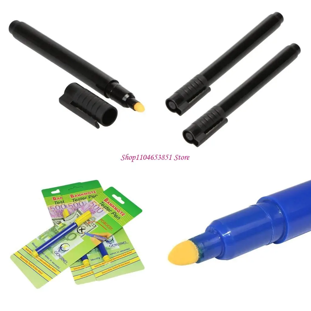 

Маркер для денег, ручка для обнаружения поддельных банкнот с улучшенным широким наконечником для обнаружения поддельных банкнот,