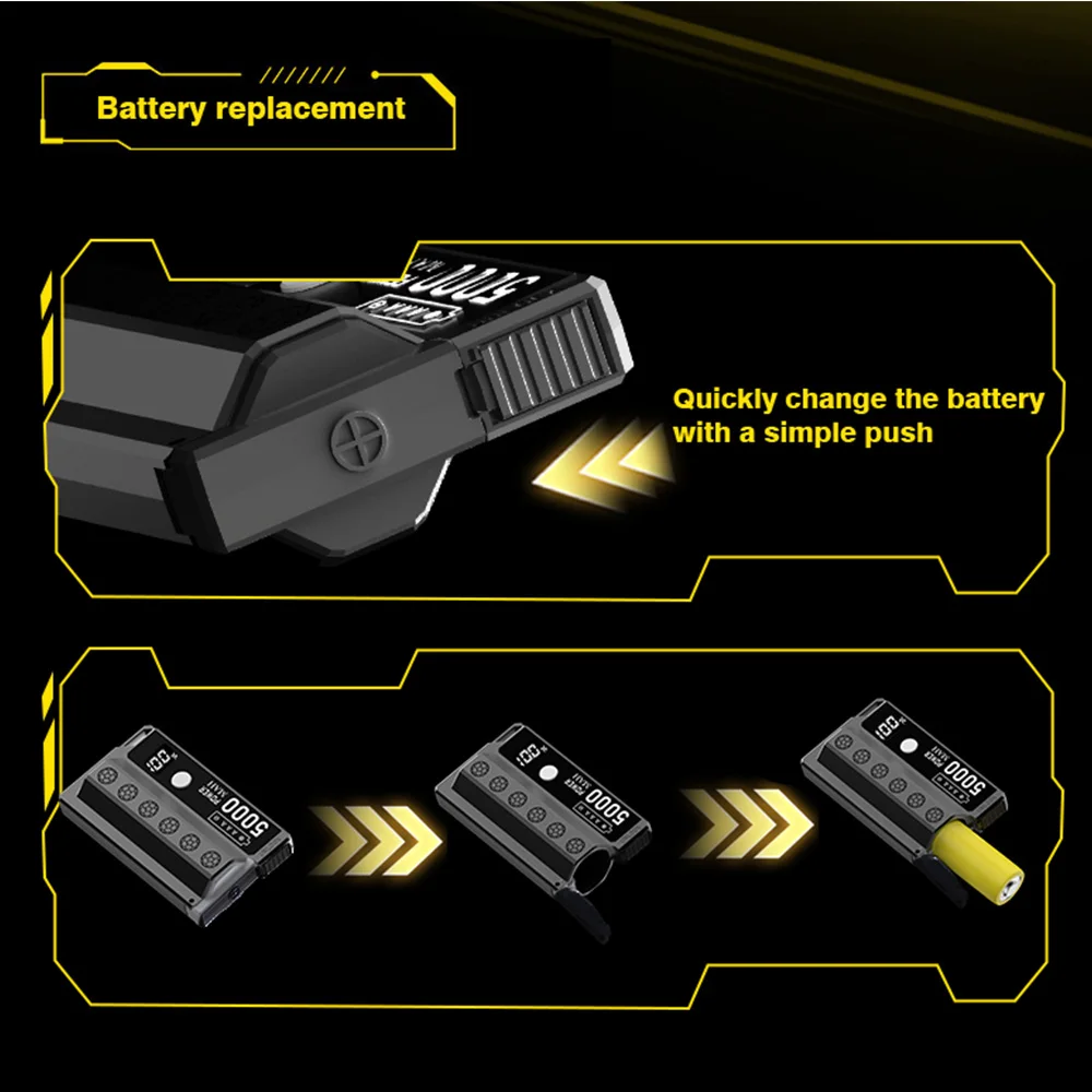 بطارية محمولة قابلة للاستبدال باور بانك (باستثناء البطارية) بطارية مناسبة موديل 21700