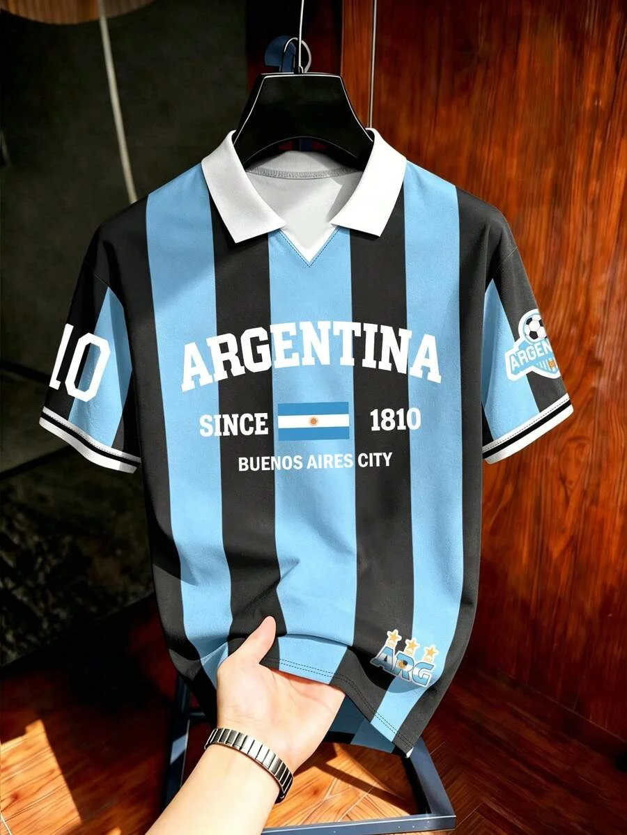 Retro Brazil Football Fan Polo Shirt - Adult & Kids