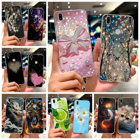 For Vivo V9 Youth Case Vivo Y85 1727 1726 New Luxury Painted Cover Soft Slim Phone Case For Vivo Y89 V 9 VivoV9 6GB Fundas Coque