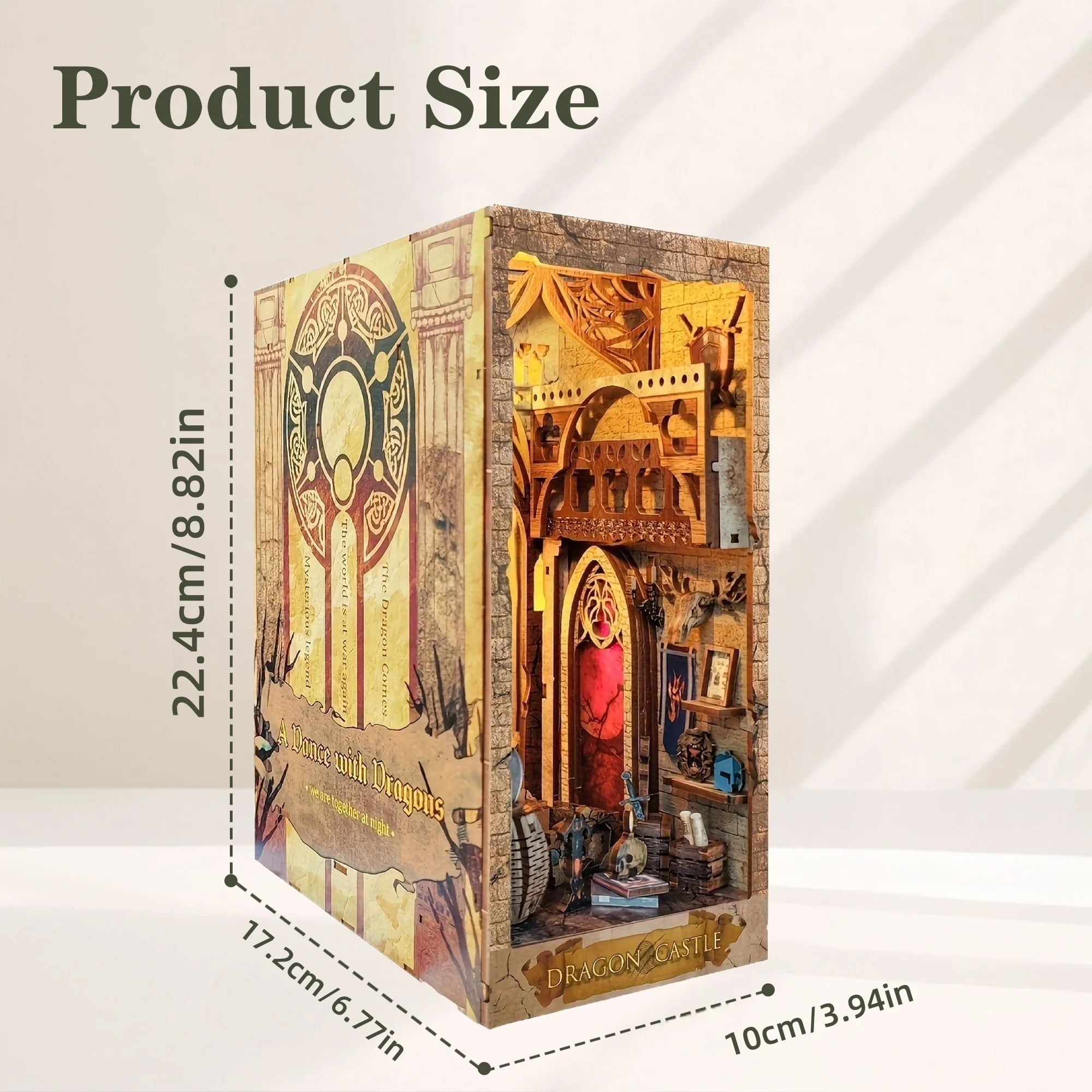 Bookstand, Mini Bookshelf Kit, - Bookcase Wood Shelf recension och pris