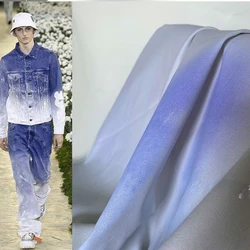 Color Changing Canvas Fabric for Diy Sew Coat Lining Photosensitive Ultraviolet Light White To Blue Creative Design Cloth