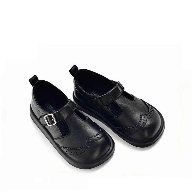 Genuine Leather Boys Leather Shoes Autumn Spring Cow Leather Children's School Shoes Party Baby Girls' Casual Shoes