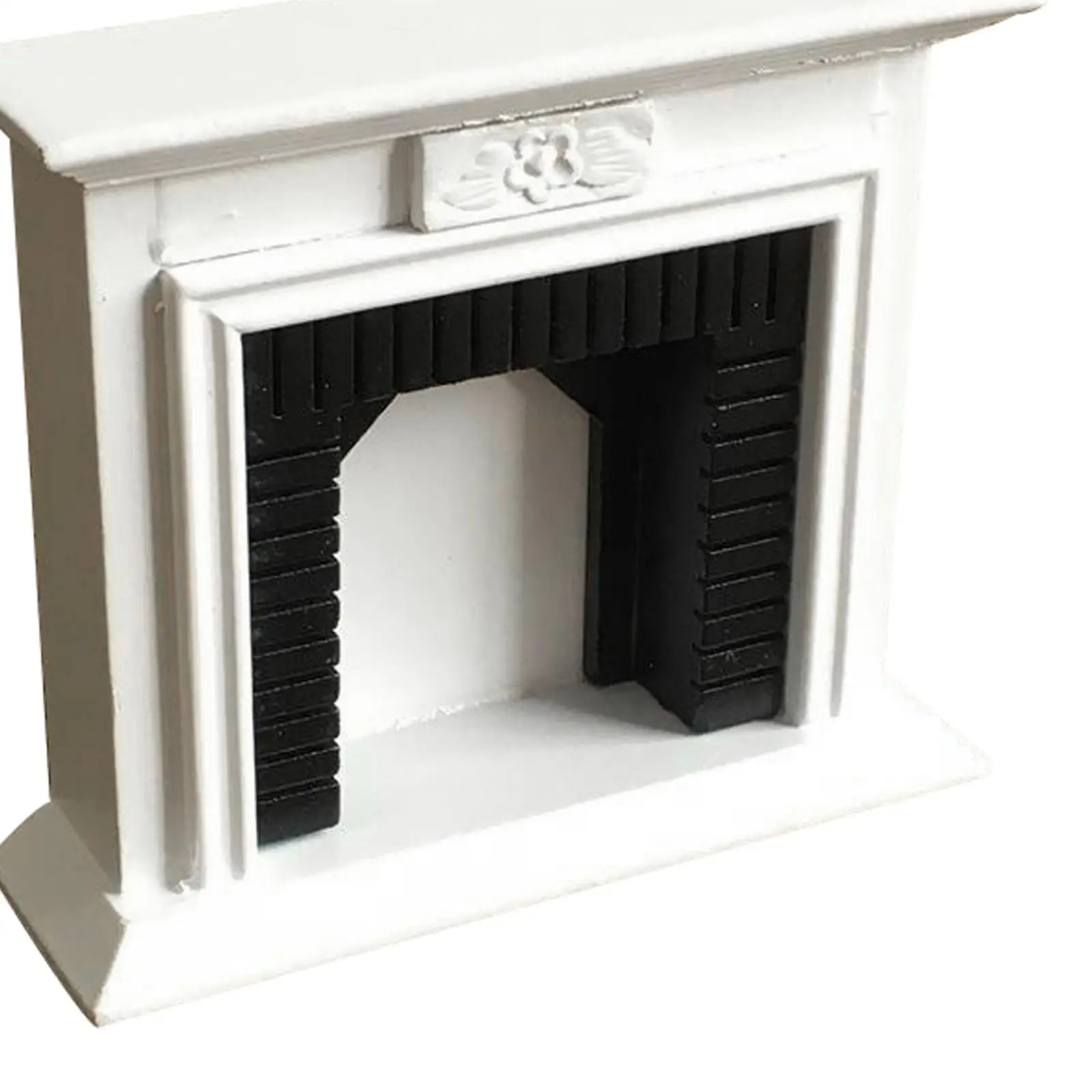 Аксессуары для украшения кукольного домика 1:12, миниатюрная мебель для кукольного домика, деревянная винтажная модель камина, украшение