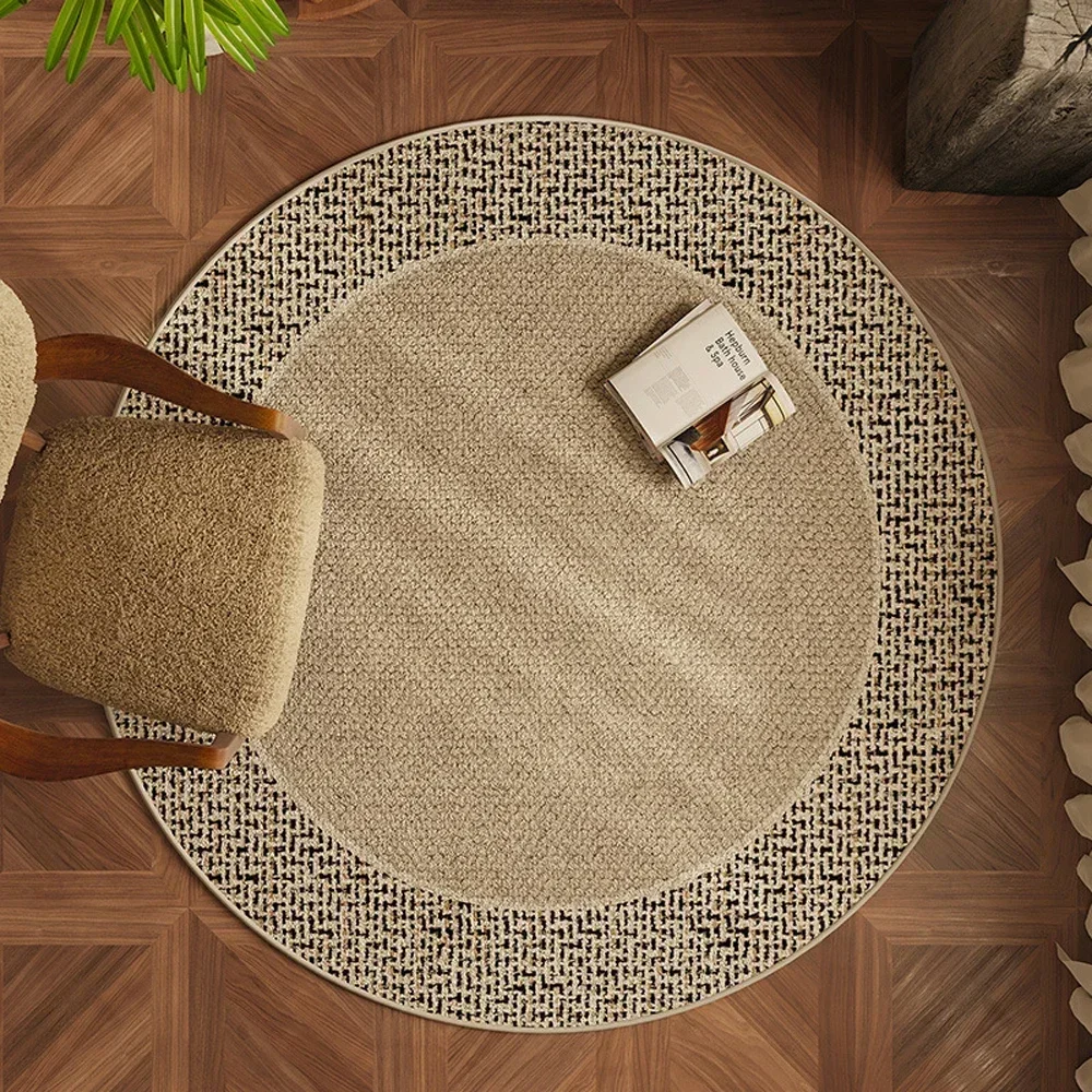 Round Carpet For Living Room Large Bedroom Bedside Carpets Study Chair Floor Mat Modern Minimalist Style Home Decoration Rug