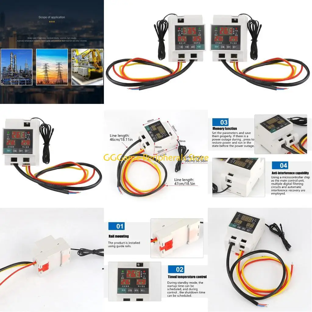 

U55B Temperature Regulator DIN Design Triple Readout High Response Sensors System