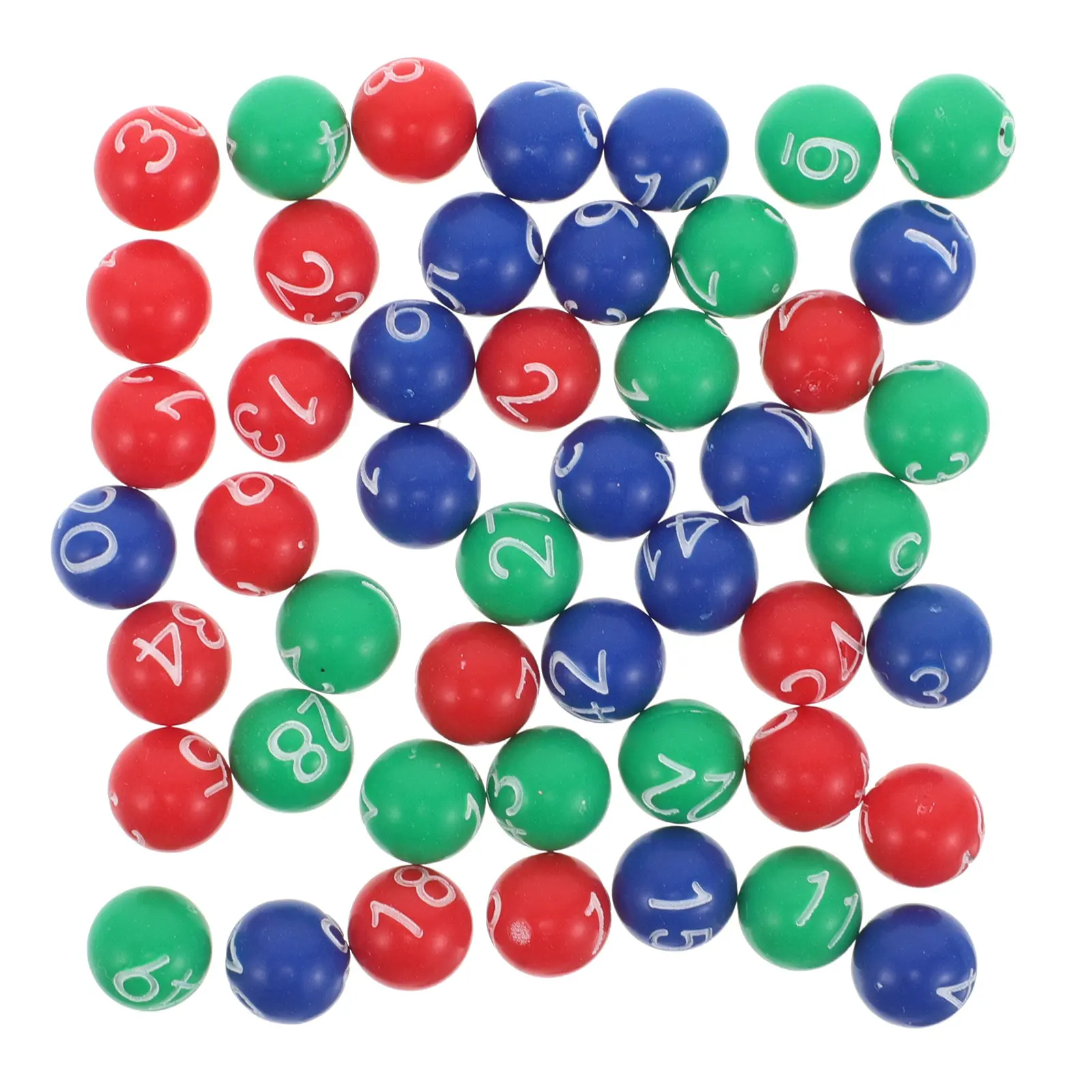 

1 Bag Of 36 Colorful Plastic Bingo Balls Raffle Lottery Carnival Party Prize Ball Replacement Accessory For Bingo