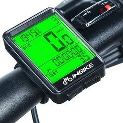 INBIKE-Ordinateur de vélo sans fil et filaire, odomcirculation, compteur de vitesse, chronomètre, affichage numérique LED, pour VTT, cyclisme