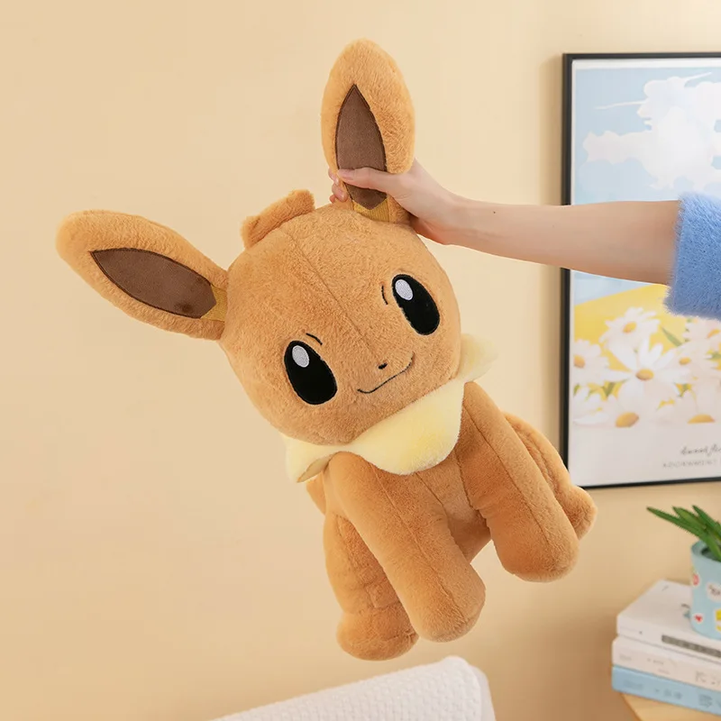 

Big Plush Eevee Pillow Cute Pokémon Eevee Plush Toys 40-75cm Anime Pet Elves Eevee Stuffed Dolls Pokemon Eevee Birthday Gifts