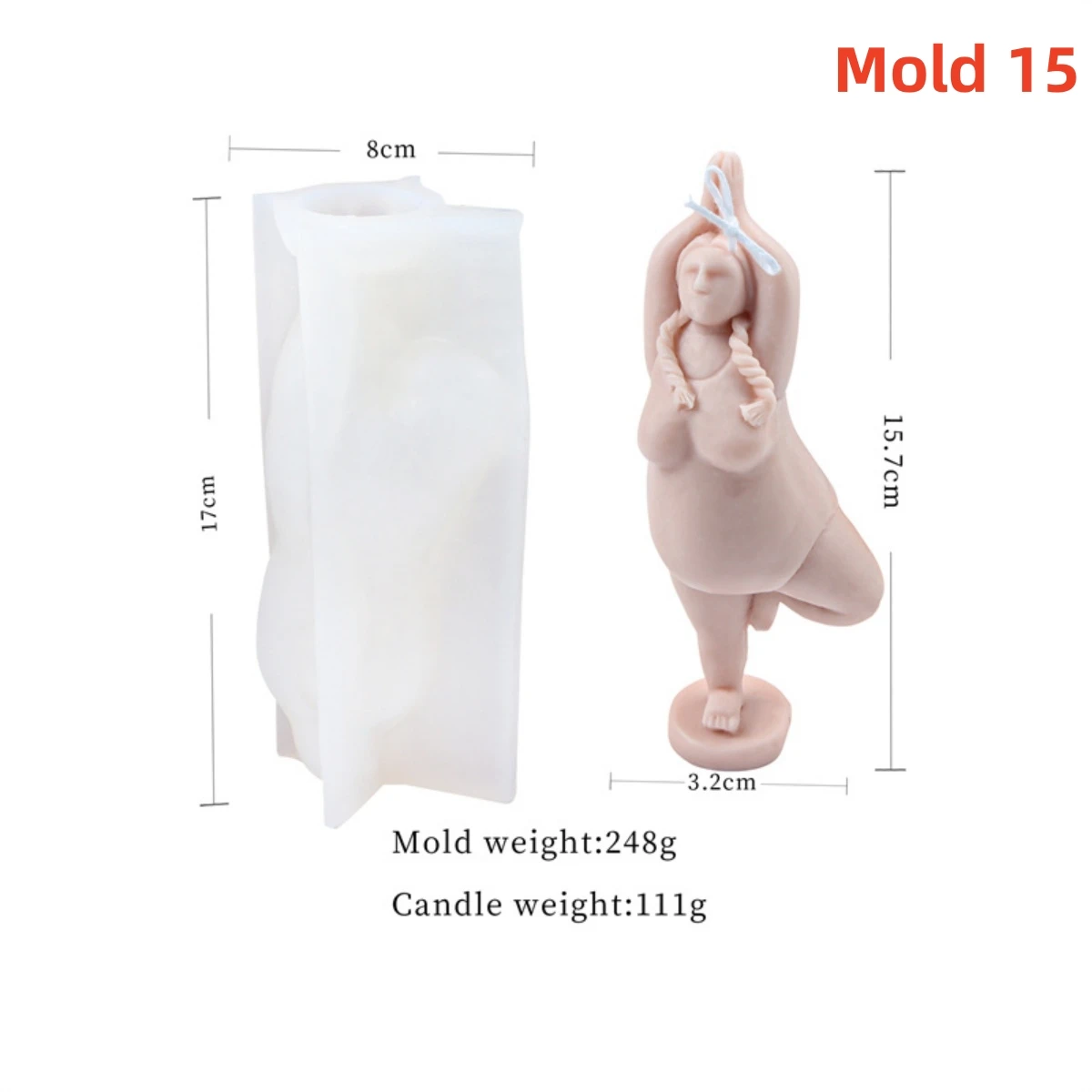 3D Lady Body Kaars Schimmel Yoga Pose Zeep Geurende Gips Epoxyhars Maken Mold DIY Home Decoratie Handgemaakte Geschenken