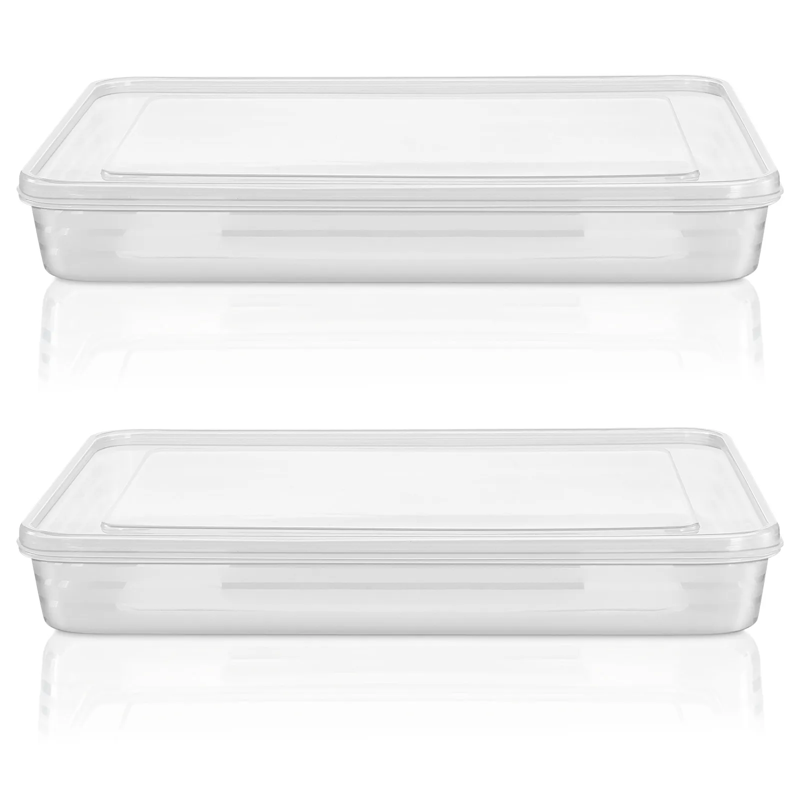 Caja de almacenamiento para dumplings, hermética, a prueba de fugas, reutilizable, de silicona, apta para congelador, para wonton, pierogi, gyoza caseros, 2 uds.