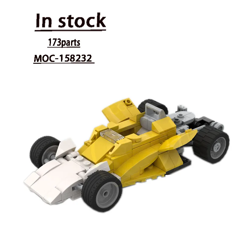 

MOC-158232 Formula Indycar 1972 Splicing Assembled Building Blocks • 173 Parts MOC Creative Kids Building Blocks Birthday Toy