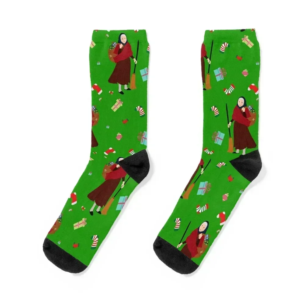 

christmas Witch Befana Socks sheer football Rugby anti slip football Socks Girl Men's