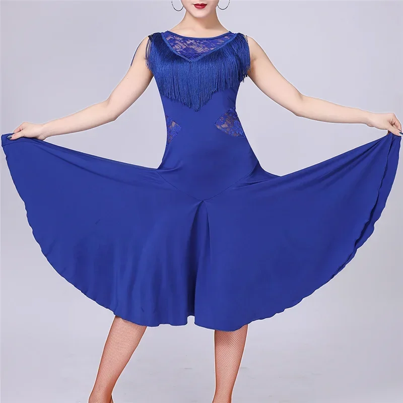 Vestido de baile latino con flecos y borlas para mujer, traje de salón Flapper para adultos, Tango, Samba, Rumba, Salsa, Jazz, puesta en escena, Ropa de baile