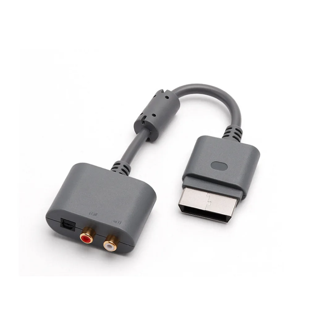 Toslink光オーディオケーブルアダプター、rcaアダプター、xbox 360およびxbox 360 Slim用