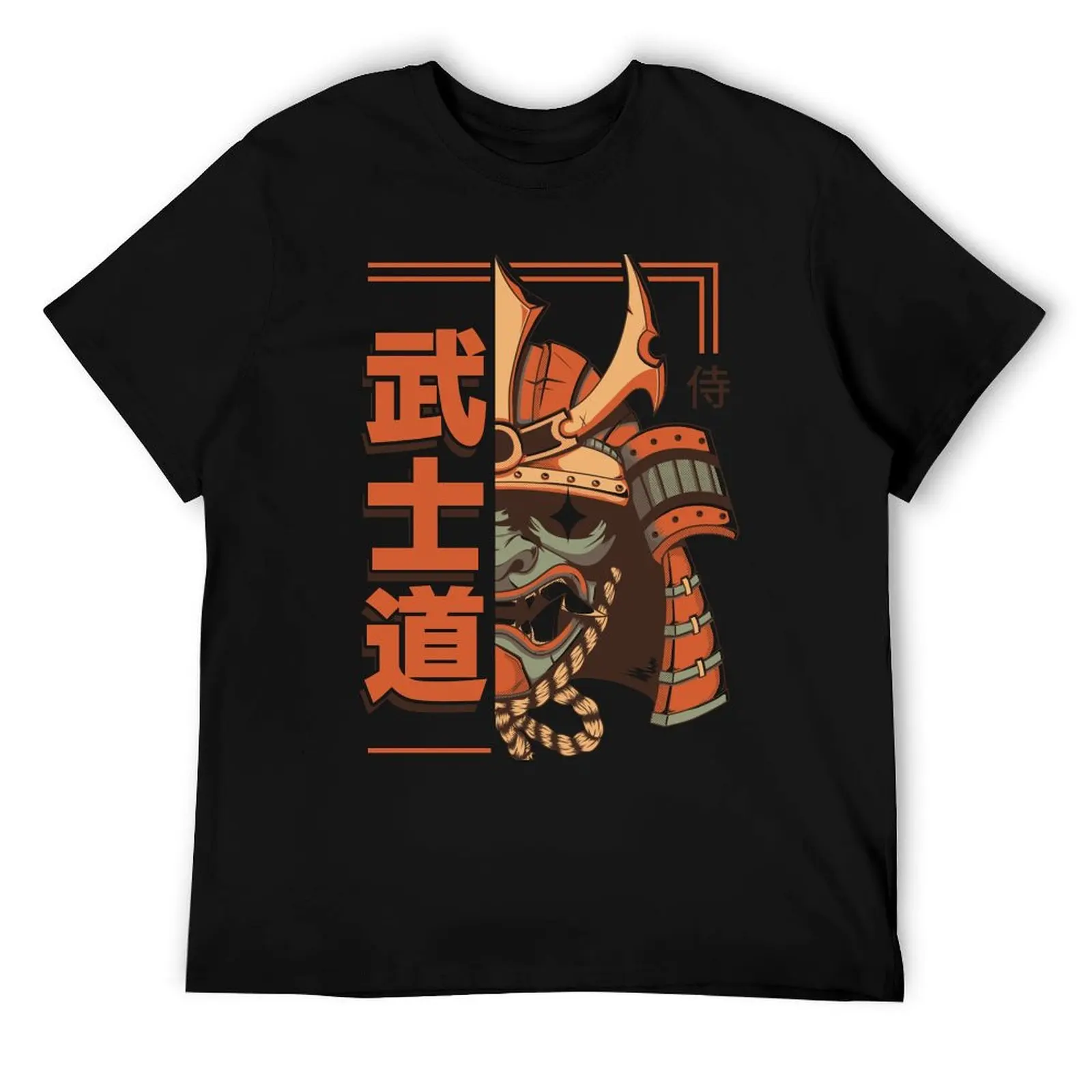 Bushido تي شيرت رجل تي شيرت للرجال عادية تي شيرت رجل القطن تي شيرت للرجل سليم تي شيرت مجسم