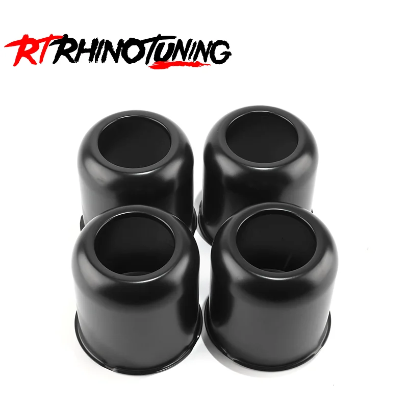 RhinoTuning 2/4Pcs 108mm(4.25in) Hub Stainless Opened End Push-Thru Center Caps For Travel Trailer Camper RV Push Thru Steel