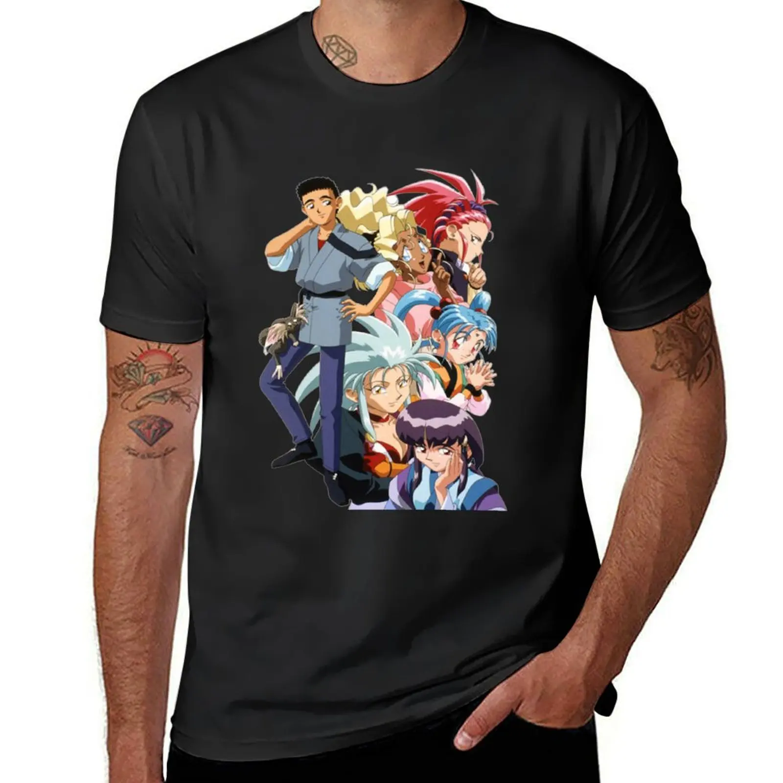 

TENCHI MUYO! T-Shirt boys whites graphics hippie clothes mens plain t shirts