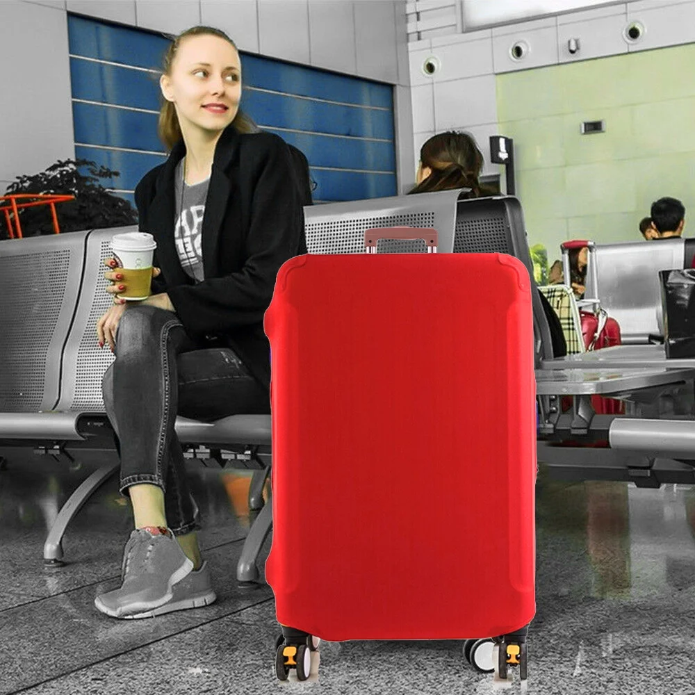 Luggage Cover Protector Elastic Dustroof Fashion Suitcase Dust Cover Fit 18-28 Inch Trolley Baggage 26 Leaf Letter Pattern