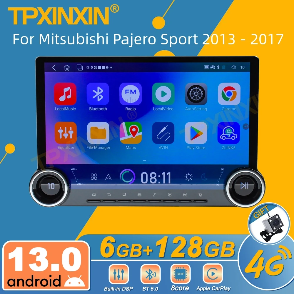 

For Mitsubishi Pajero Sport 2013 - 2017 Android Car Radio 2Din Stereo Receiver Autoradio Multimedia Player GPS Navi Head Unit