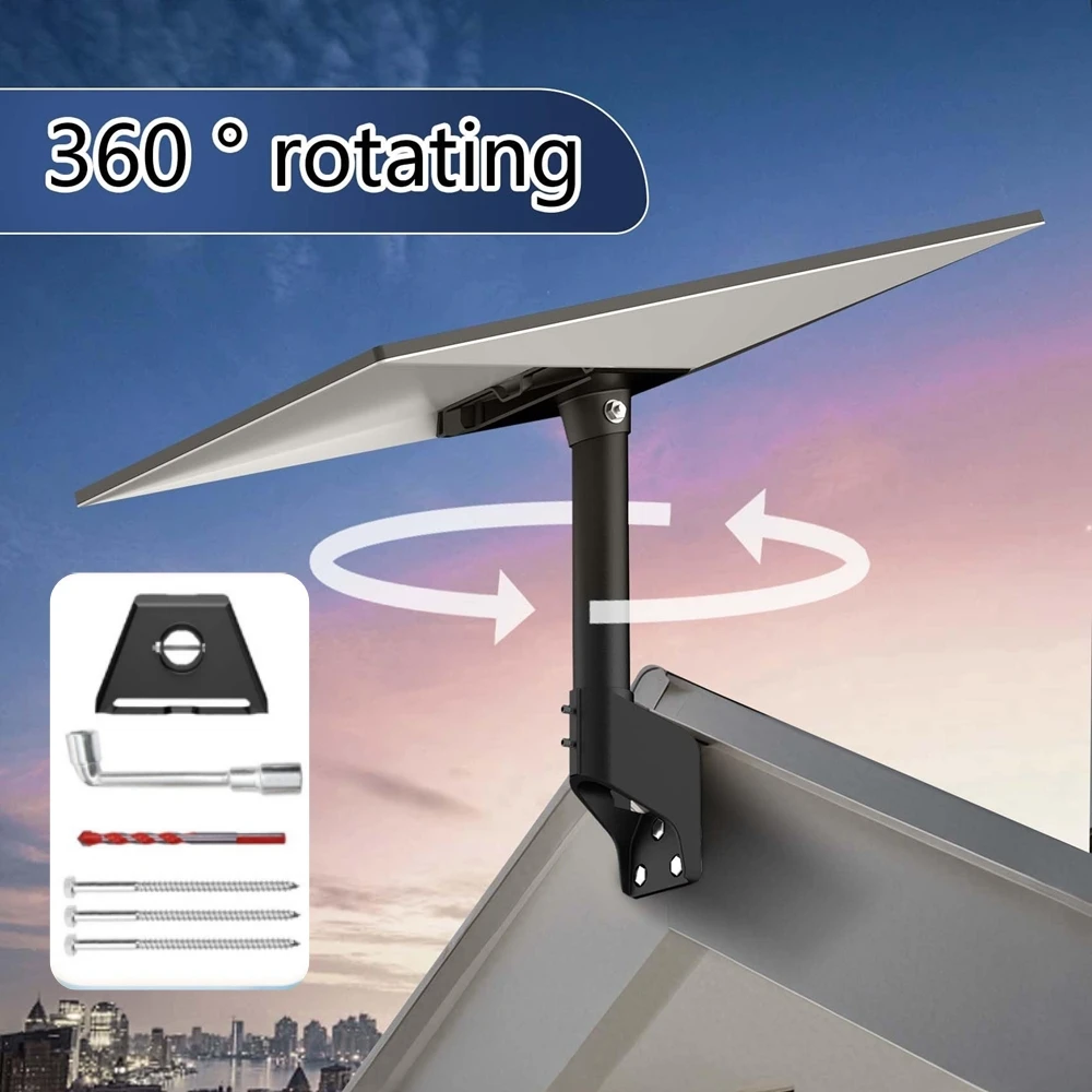 For Starlink Gen 3 Roof Mount 360 Adjustable Rotatable Best Signal for Starlink V3 Short Wall Pole Bracket Mounting Kits