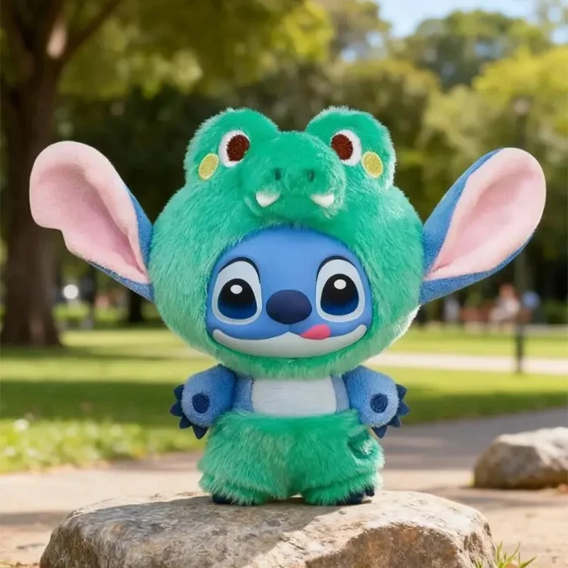 新作！ホットなステッチ野生動物シリーズ ブラインドボックス ビニール製ぬいぐるみペンダント おもちゃ 可愛い漫画フィギュア人形 バッグペンダント ミステリーボックスギフト