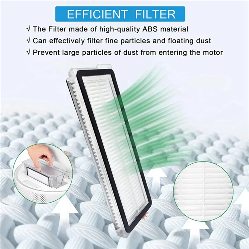 

A55X-For Roborock Qrevo Pro / Qrevo Maxv Replacement Parts Accessories Consumables Roller Side Brush Filter Mop Dust Bag