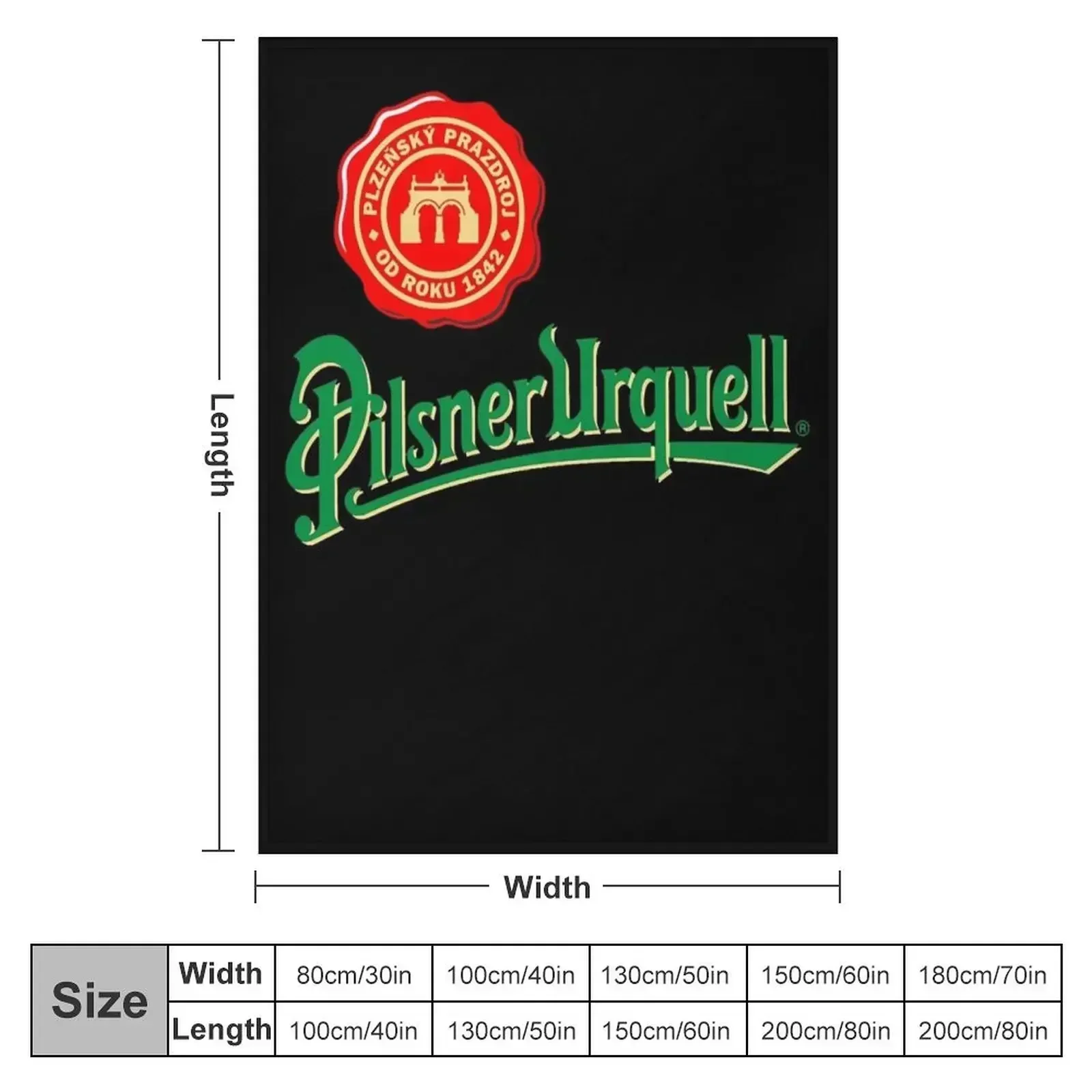 pilsner urquell beer lager asahi breweries beer food brewery logo Throw Blanket Baby Personalized Gift Blankets