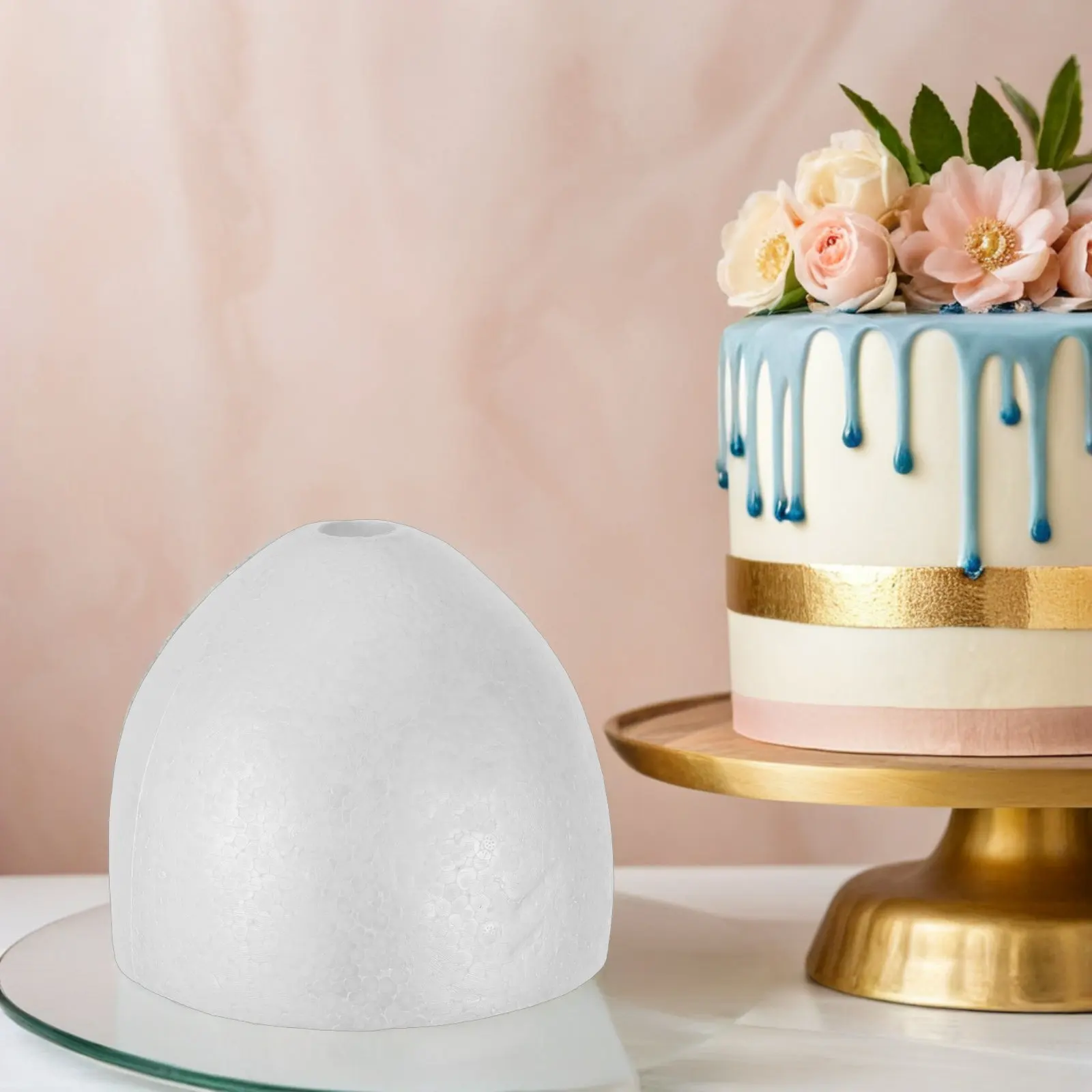 

Муляж торта из пенопласта: Платье принцессы, креативная юбка, заготовка для декорирования тортов, инструмент для практики украшения, реквизит для демонстрации на день рождения и свадьбу, 18x18 см