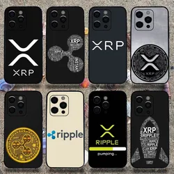 Xrp Ripple Crypto Phone Case For Apple iPhone 15,14,13,12,11,Pro,X,XS,Max,XR,Plus,Mini Soft Black Cover