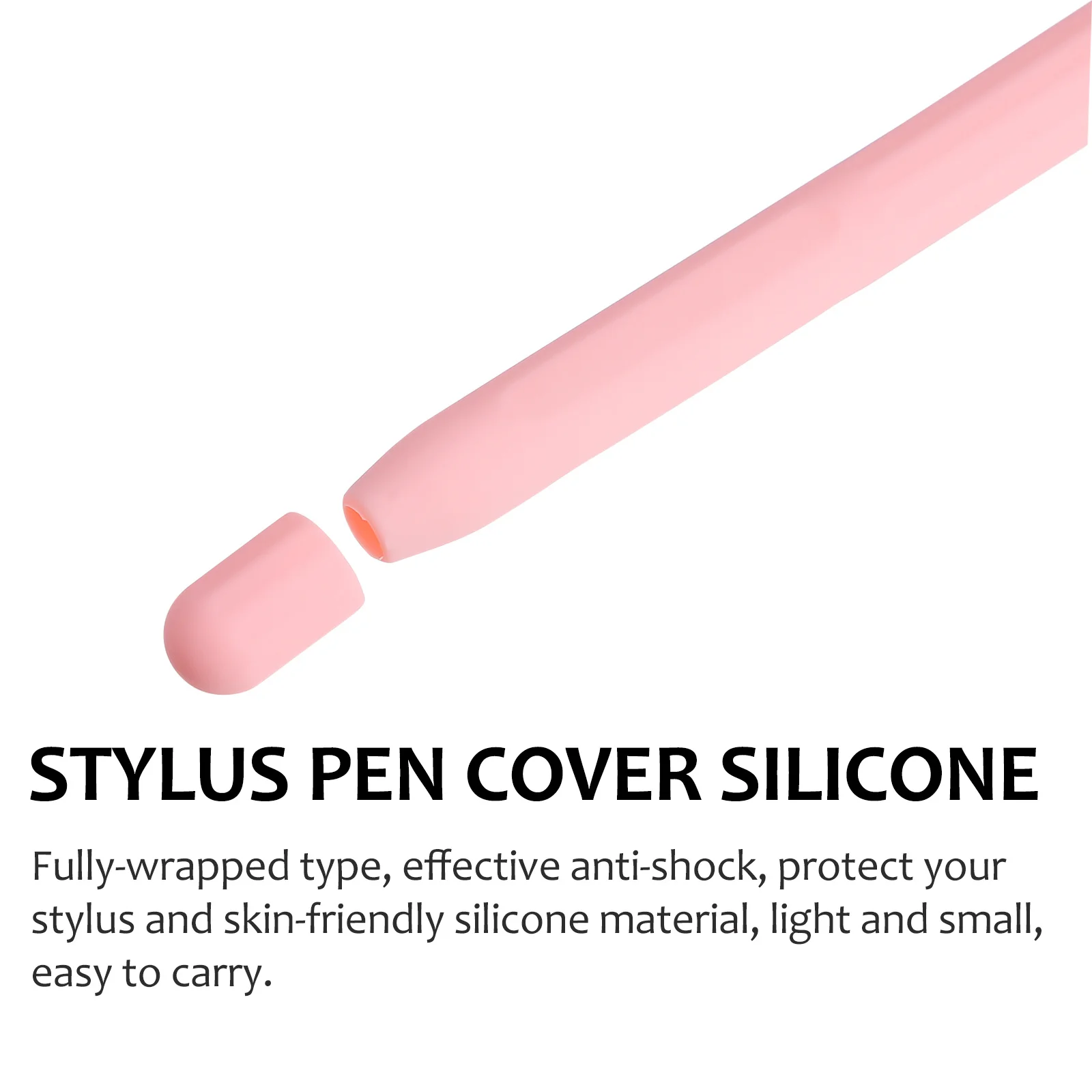 

Stylus Pen Cover Silicone Protective Sleeve Two-Color Fully-Wrapped Anti-Shock Drop-Resistant Case Compatible for Apple Pencil 2