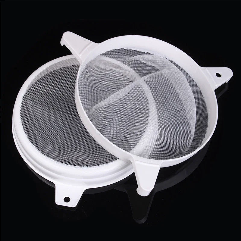 50 Pieces Nylon Double-Layer Honey Strainer Filter Screen Fine Sieve Juice Flour Filtering Tool for Beekeeping
