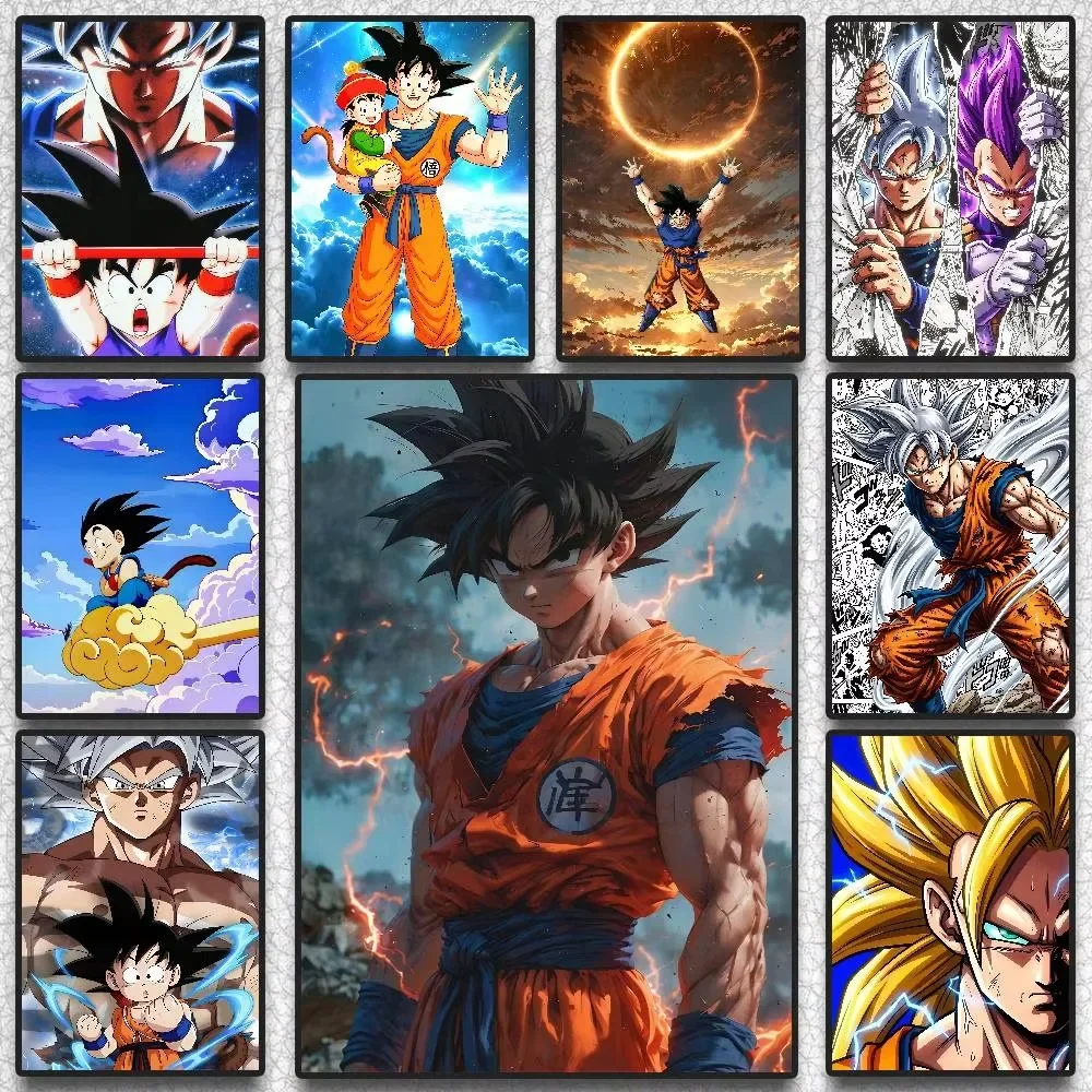 Peinture diamant 5D sans cadre, Dragon Ball Anime, pose complète, décoration murale artisanale pour la maison, affiche d'art