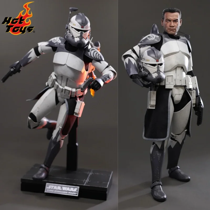 

In Stock Original HOTTOYS HT 1/6 TMS141 Star Wars The Clone Wars Commander Wolffe Action Figures 12inch Collectible Model Toy