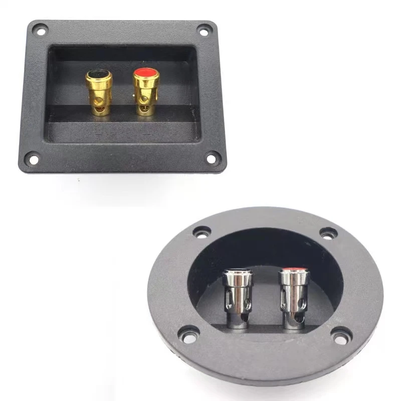 1PCS Car Audio Speaker Wooden Box Empty Speaker Accessories Test Speaker Junction Box Clip Junction Post Spring Type Card