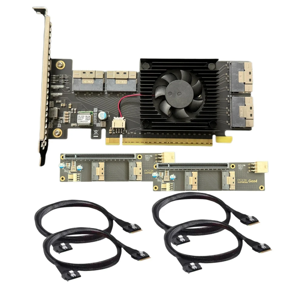 PCIe4.0 PEX88048 Free Split Hard Disk Network Interface Card Graphics Card Expansion Card