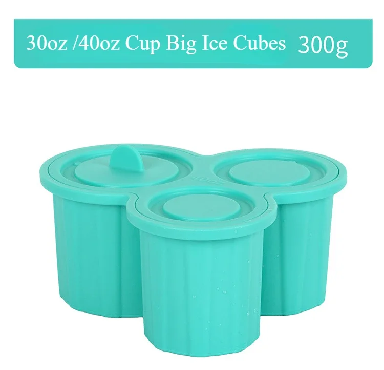 Cylindrical Large Ice Cube Silicone Ice Grid Ice Making Mold for 30oz/40oz Stanly Car Thermos Cup Gym Outdoor Bottle