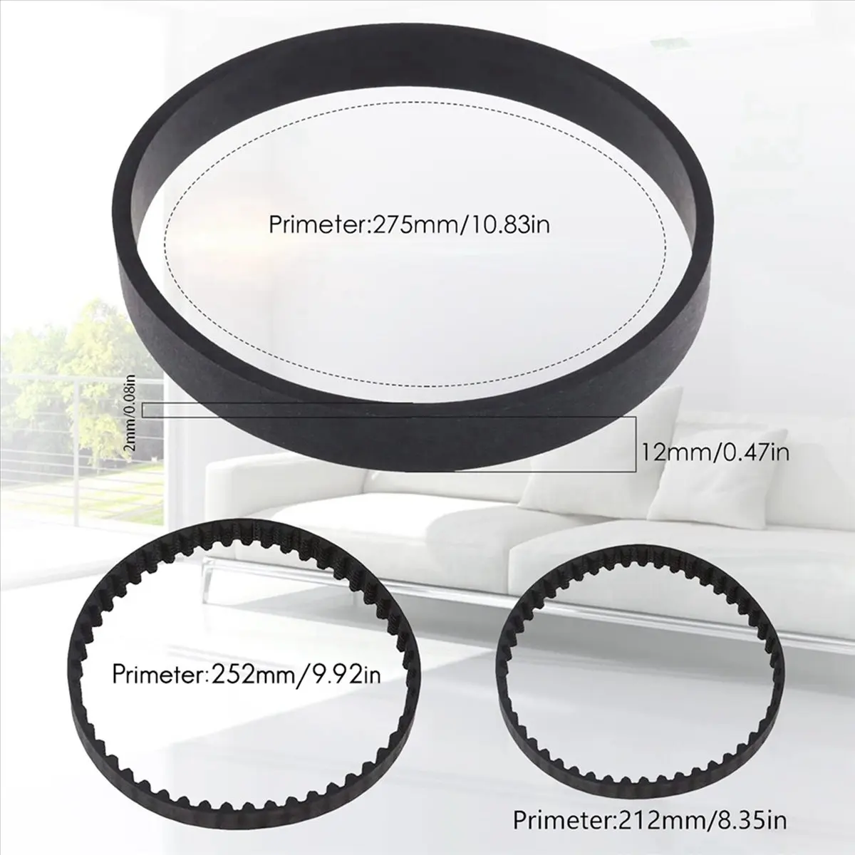 A99U! 6PCS Replacement Vacuum Belt Set for Bissell ProHeat 2X Revolution Pet Pro Cleaner Models 1986,1964,2007,2007P