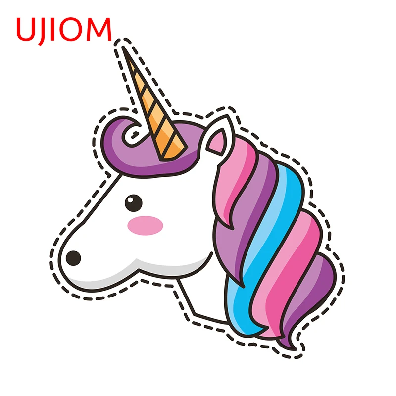 Милые Мультяшные настенные стикеры UJIOM 13 см X 12 см с логотипом Chibi, индивидуальные фрески для декора ванной комнаты, кухни, буфета