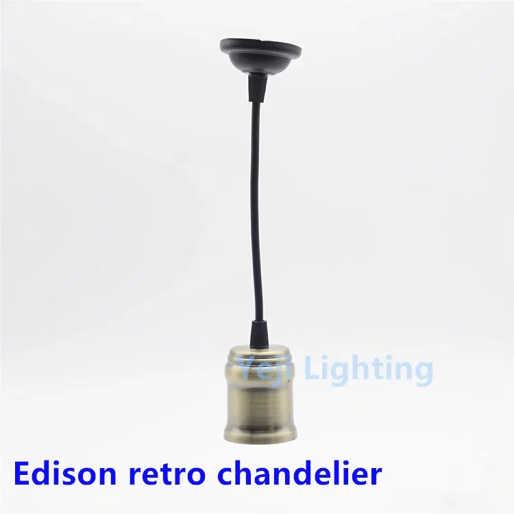 Edison retro chandeliers E27 lamp holder Nostalgia bar cafe restaurant clothing shop decoration Lighting Accessories