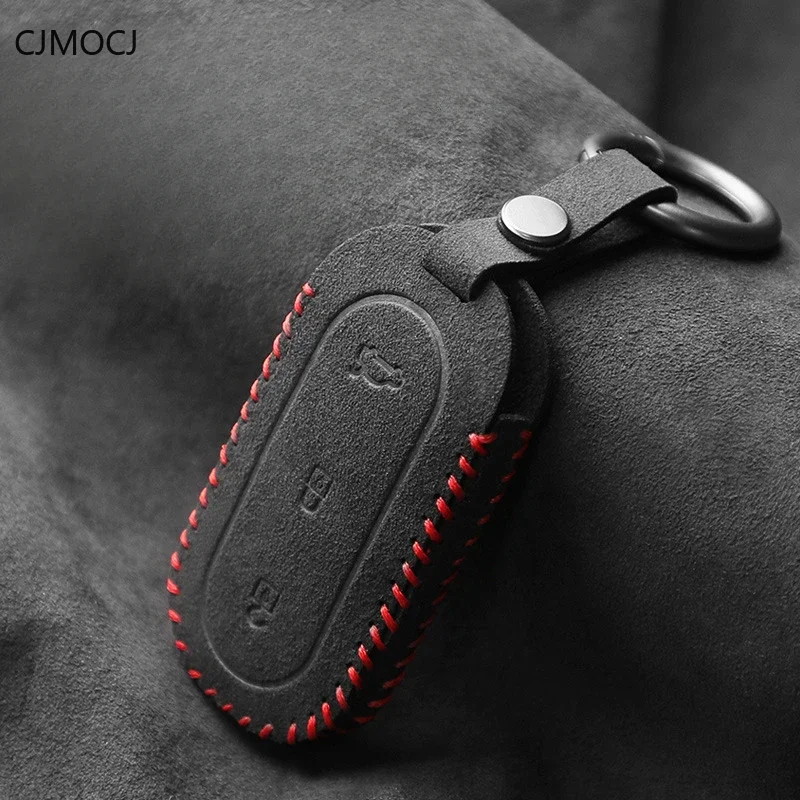 

Suede Car Key Case Cover Holder Key Shell Buckle for Ideal L9