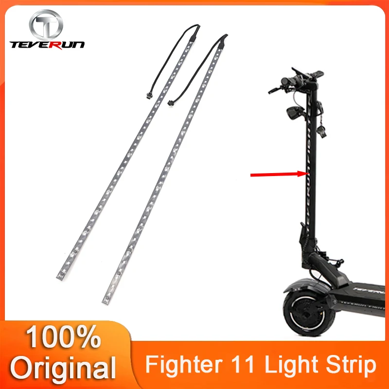 Original Pole Side Lamp for TEVERUN Fighter 11/Supreme/7260R Electric Scooter Light Belt Deck Light Strip Parts