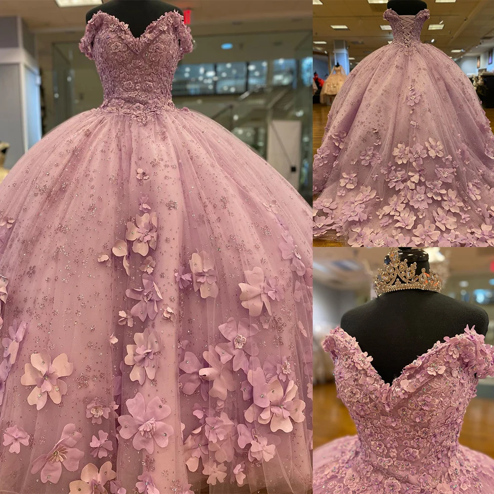 

Gorgeous Ball Gown Quinceanera Dresses For Women Appliques Sequins Bridal Gowns Slim Fit Sweetheart Neck Off-Shoulder Dresses