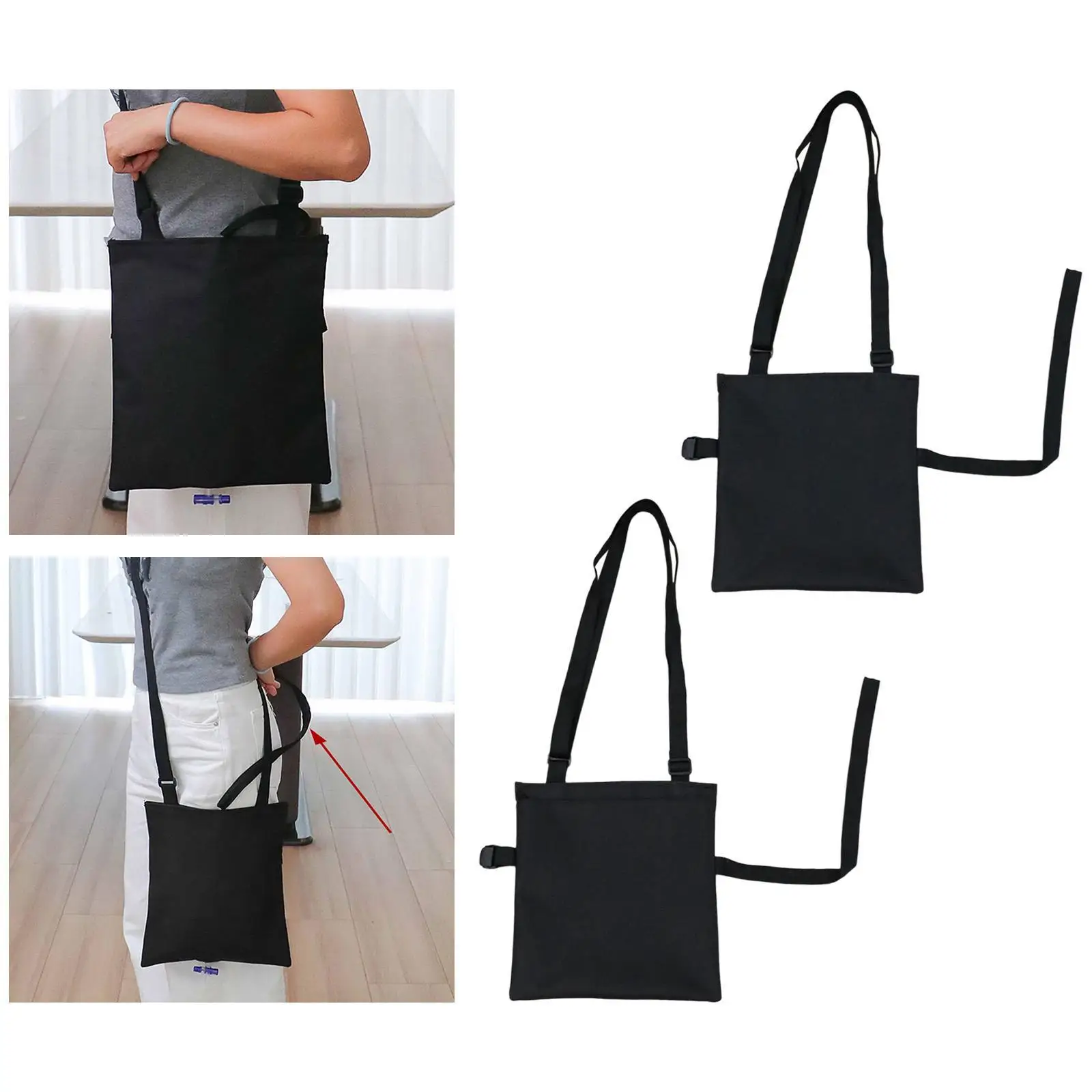 

Drainage Bag Holder Accessory Lightweight Large Capacity Easy to Use Portable Washable for Travel Home Seniors Elderly